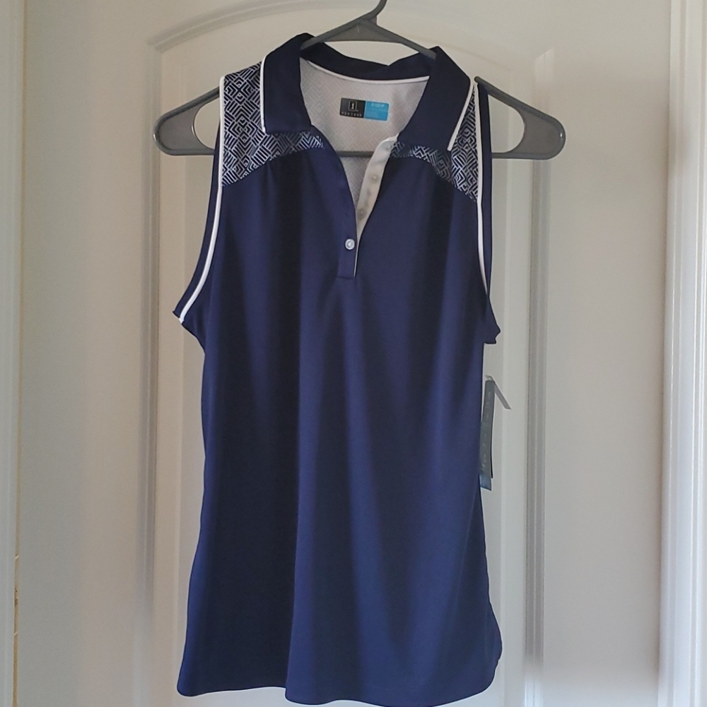 NWT Womens PGA Tour Sleeveless Golf Shirt